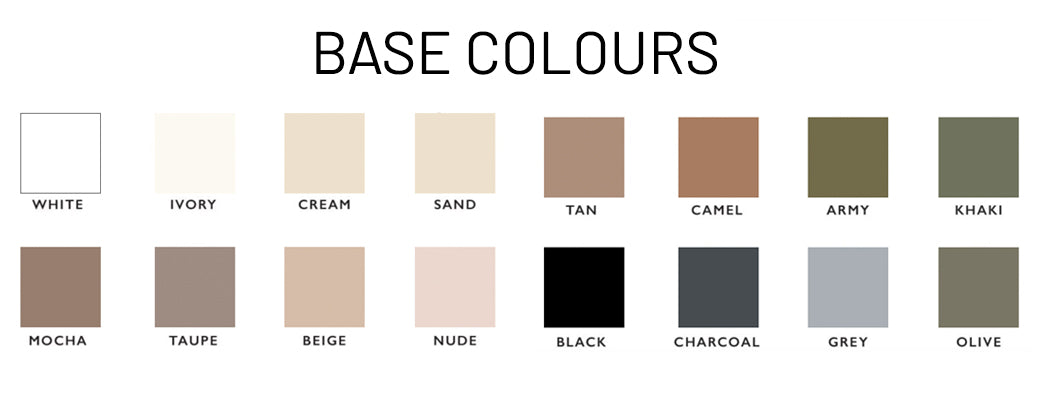 base colours for wardrobe