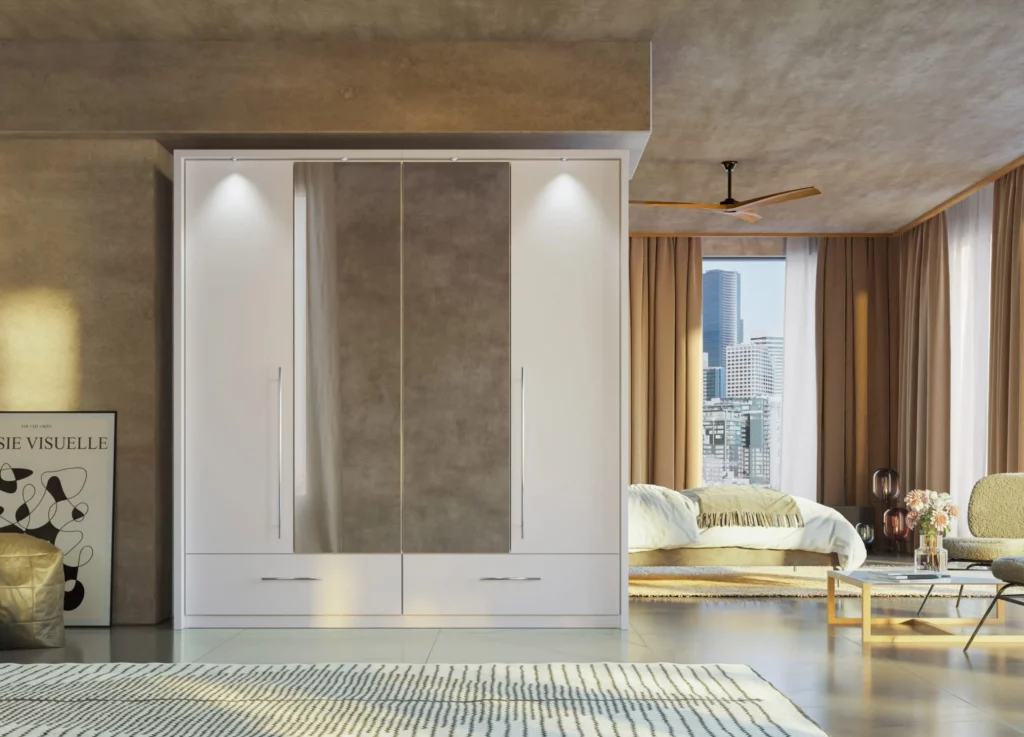 Fast-delivery-wardrobes-Dako-Toledo-208cm-White-4-door-hinged-wardrobe