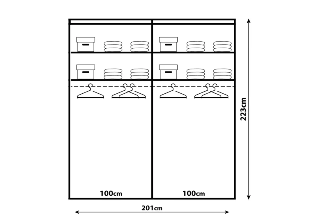 Rauch-Purisma-201cm-width-dimensions
