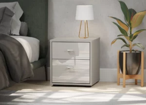 Tokio_Vigo 40x42 Champagne Glass cabinet 2 Drawers (carcass champagne)