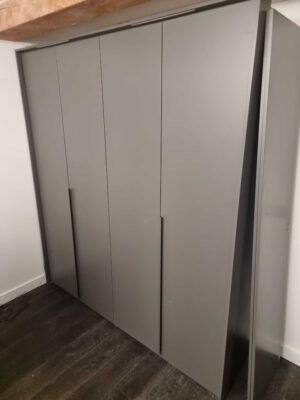 Rauch 201cm Purisma 4 door wardrobe Graphite matt_customers home